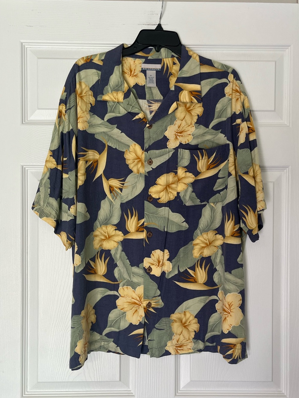 Breakwater Floral Hawaiian Button Down Shirt